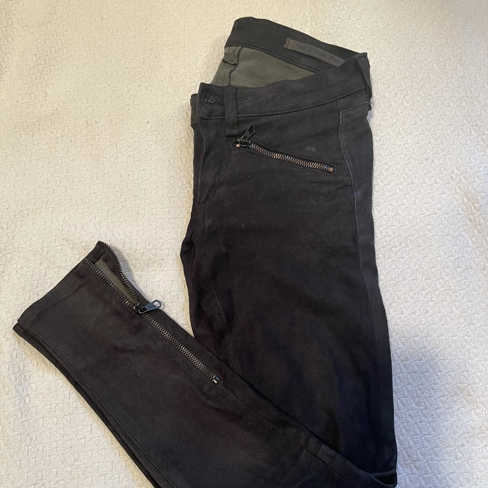 Suede rag and bone jeans